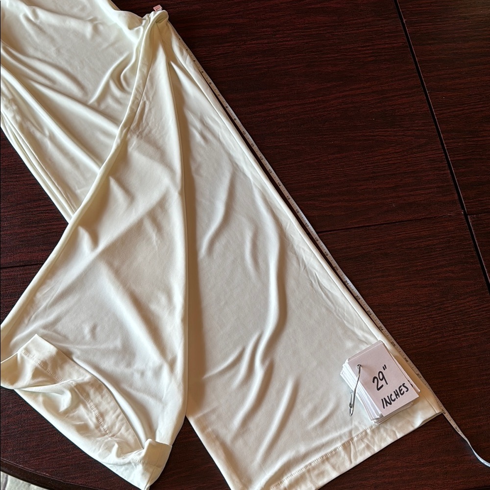 Brand New Caroline Rose White Wide Leg Pants - Picture 9 of 10